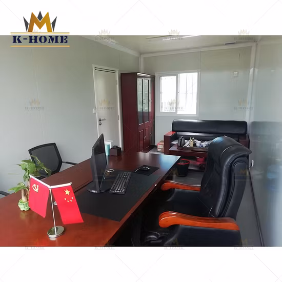 Ufficio modulare moderno portatile prefabbricato mobile di lusso del contenitore del flat pack di 20ft d'acciaio di lusso da vendere