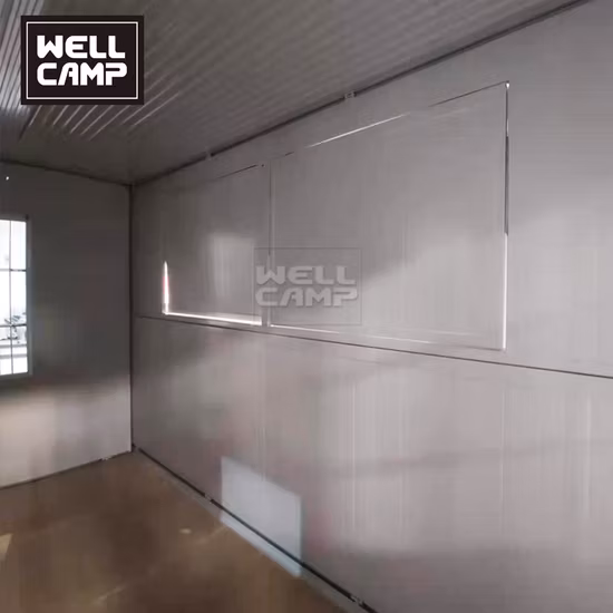 Contenitore da città esterno espandibile pieghevole portatile mobile da 20 piedi per caffè, ristoranti o snack